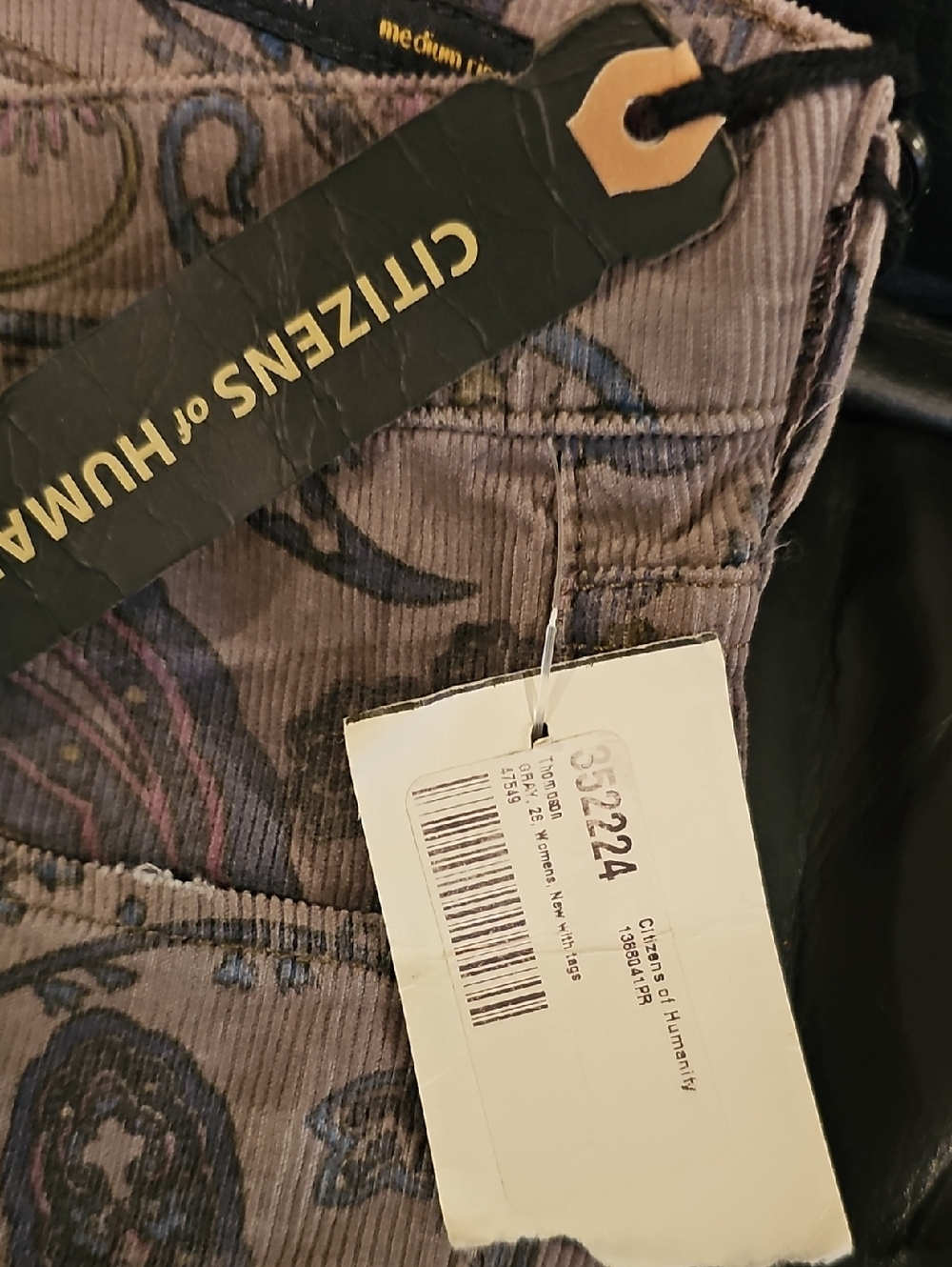 NEW Citizens Of Humanity Paisley Skinny Jeans - Lavender Gray..size 26 - Picture 2 of 7